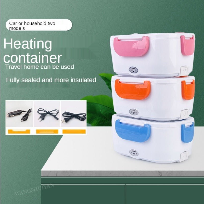 Self-Heating Electric Lunch Box — Hot Meals at Work, No Microwave Needed