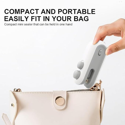 2-in-1 Rechargeable Mini Bag Sealer – Keep Snacks Fresh Anytime