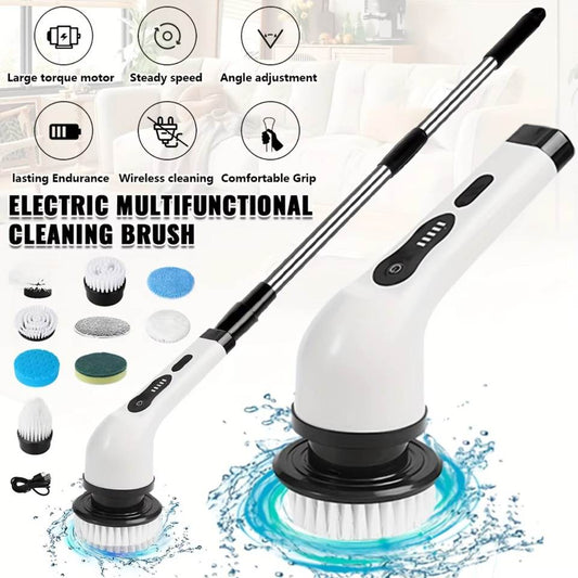Stop Scrubbing by Hand!⚡Electric Spin Scrubber 9-in-1 Cordless Power Spin Scrubber