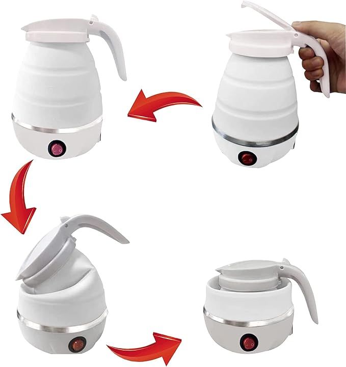 Foldable Electric Travel Kettle — Boils Water in 3 Minutes, Fits in Any Bag