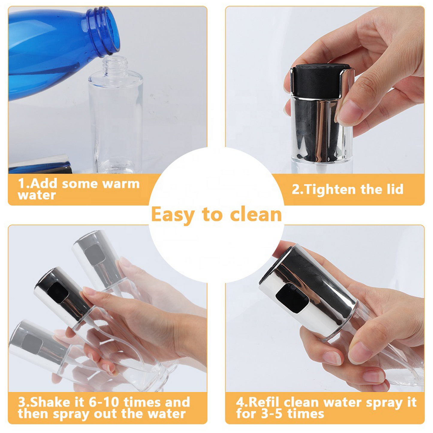 Oil Spray Bottle for Cooking — Fine Mist, Zero Waste, Healthier Meals