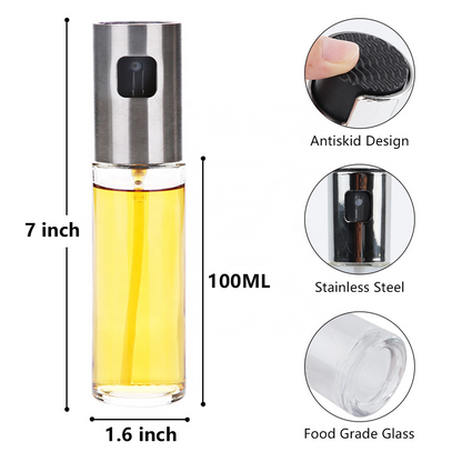 Oil Spray Bottle for Cooking — Fine Mist, Zero Waste, Healthier Meals