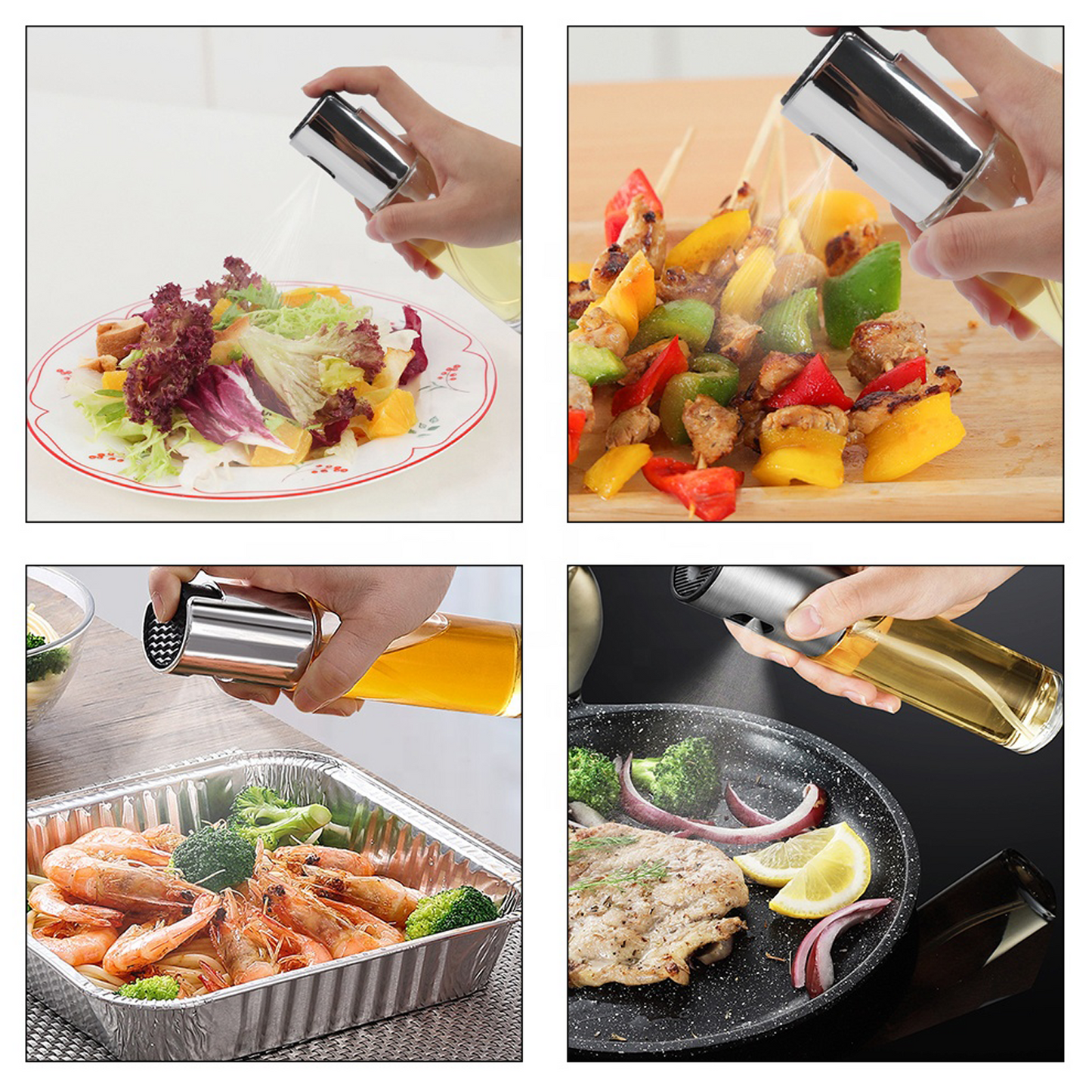 Oil Spray Bottle for Cooking — Fine Mist, Zero Waste, Healthier Meals