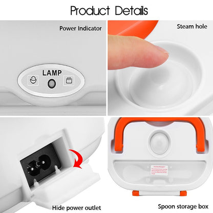 Self-Heating Electric Lunch Box — Hot Meals at Work, No Microwave Needed