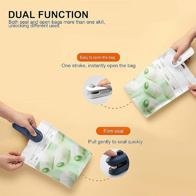 2-in-1 Rechargeable Mini Bag Sealer – Keep Snacks Fresh Anytime