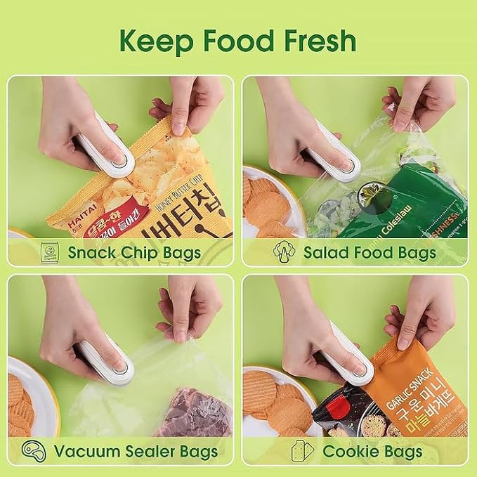 2-in-1 Rechargeable Mini Bag Sealer – Keep Snacks Fresh Anytime